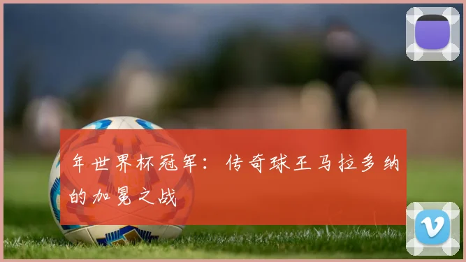 年世界杯冠军：传奇球王马拉多纳的加冕之战
